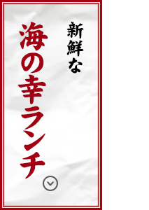 新鮮な海の幸ランチ