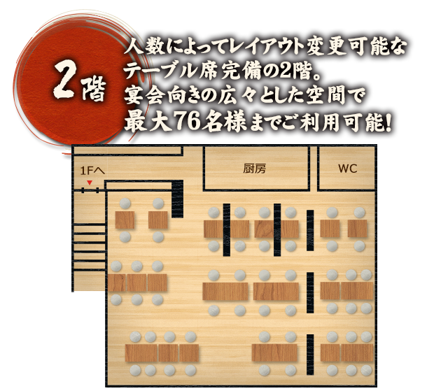 1階 最大20名様OK